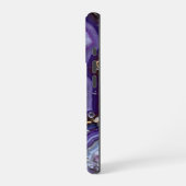 Coque iPhone 16 Pro Flux de géoode Abstrait avec or (Côté gauche)