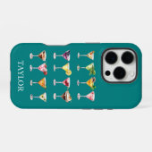 Coque iPhone 16 Pro Folie Martini Monogrammée (Verso Horizontal)