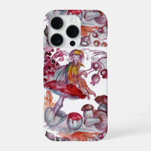 Coque iPhone 16 Pro FOLLET MAGIQUE DE CHAMPIGNONS Fantaisie florale ro