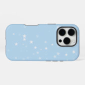 Coque iPhone 16 Pro Fond d'hiver étoilé neigeux (Verso Horizontal)