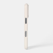 Coque iPhone 16 Pro Fond Linktree Floral Esthétique Marron Beige | (Côté droit)