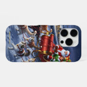 Coque iPhone 16 Pro Fonds d'écran de Noël pour téléphone - Hiver Cozy (Verso Horizontal)