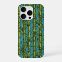 Forêt de bambou sur bleu