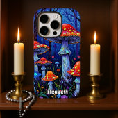 Coque iPhone 16 Pro Forêt de champignons vifs