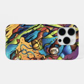 Coque iPhone 16 Pro Formes libres dans le style de la bande dessinée (Verso Horizontal)
