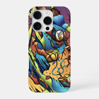 Coque iPhone 16 Pro Formes libres dans le style de la bande dessinée