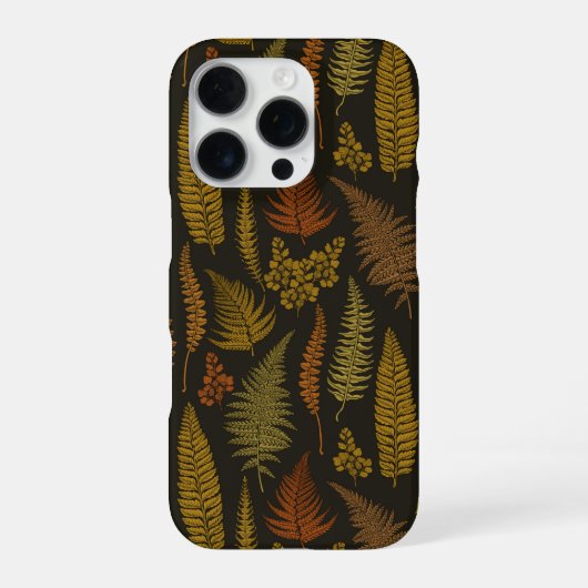 Coque iPhone 16 Pro fougères 3 (Verso)