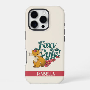 Coque iPhone 16 Pro Foxy Mignon avec nom personnalisé