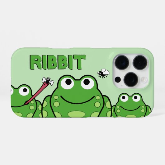 Coque iPhone 16 Pro Frog personnalisé (Verso Horizontal)