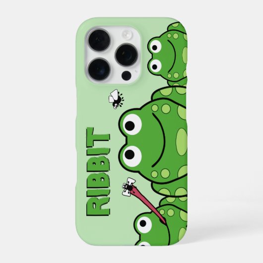 Coque iPhone 16 Pro Frog personnalisé (Verso)