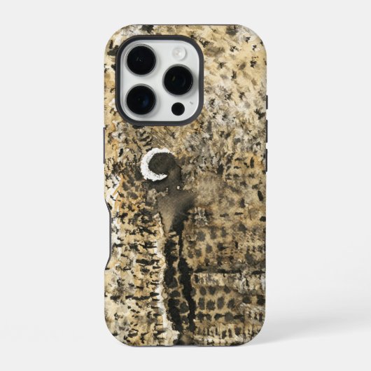 Coque iPhone 16 Pro Funda iPhone Luna de café (Verso)