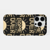 Coque iPhone 16 Pro Game Over, Level Up : Aventure de bloc de pixel ré (Verso Horizontal)