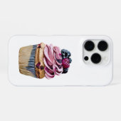 Coque iPhone 16 Pro Gâteau au petit Fourré aux Fruits (Verso Horizontal)
