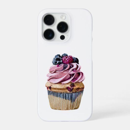 Coque iPhone 16 Pro Gâteau au petit Fourré aux Fruits (Verso)
