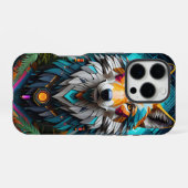 Coque iPhone 16 Pro Geo Wolf (Verso Horizontal)