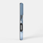 Coque iPhone 16 Pro Géométrique givré perle chrome (Côté droit)