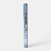 Coque iPhone 16 Pro Géométrique givré perle chrome (Côté gauche)