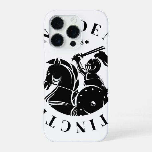 Coque iPhone 16 Pro GEUEE Série Chevalier Vintage (Verso)