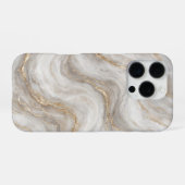 Coque iPhone 16 Pro Gilded Stone Flow (Verso Horizontal)