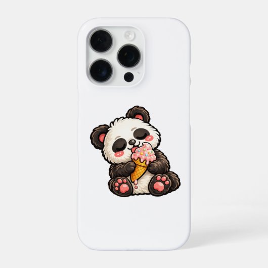 Coque iPhone 16 Pro Glace Panda Mignon (Verso)