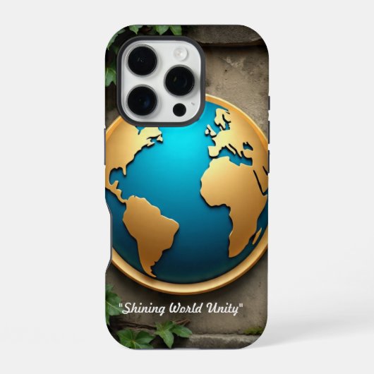 Coque iPhone 16 Pro "Golden Globe" (Verso)