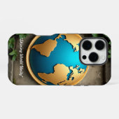 Coque iPhone 16 Pro "Golden Globe" (Verso Horizontal)