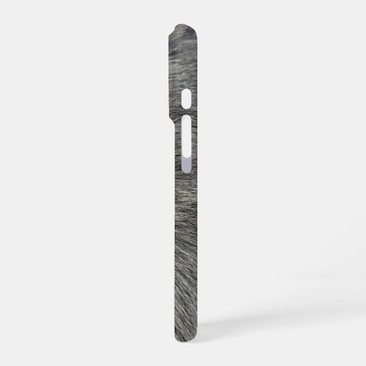 Coque iPhone 16 Pro gray cat (Côté gauche)