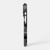 Coque iPhone 16 Pro Gris camouflage noir (Côté gauche)