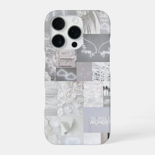 Coque iPhone 16 Pro Gris esthétiques (Verso)