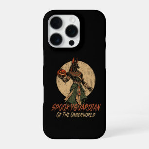 Coque iPhone 16 Pro Halloween avec Anubis, Gardien de l'Au-delà