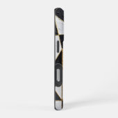Coque iPhone 16 Pro Harmonie tripartite : Entrelacs dorés (Côté droit)