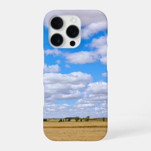 Coque iPhone 16 Pro Harvested wheat fields (Verso)