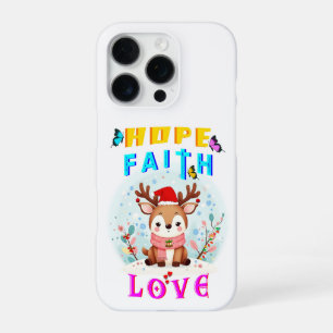 Coque iPhone 16 Pro Hope Faith Love