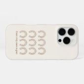 Coque iPhone 16 Pro Horseshoe Western Chrétien (Verso Horizontal)