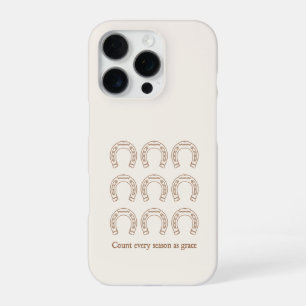 Coque iPhone 16 Pro Horseshoe Western Chrétien