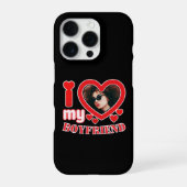 Coque iPhone 16 Pro I Love My Boyfriend Personnalisé (Verso)