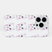 Coque iPhone 16 Pro Illustration Cute White Kitten (Verso Horizontal)