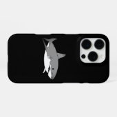 Coque iPhone 16 Pro Illustration de requin de dessin animé cool (Verso Horizontal)