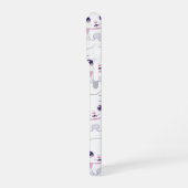 Coque iPhone 16 Pro Illustration d'un mignon chaton blanc (Côté gauche)