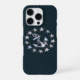 Coque iPhone 16 Pro Impression de calandre automobile Drapeau de yacht