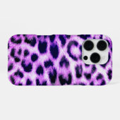 Coque iPhone 16 Pro Impression de fausse fourrure de léopard guépard r (Verso Horizontal)