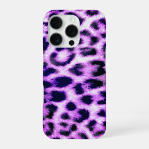 Coque iPhone 16 Pro Impression de fausse fourrure de léopard guépard r