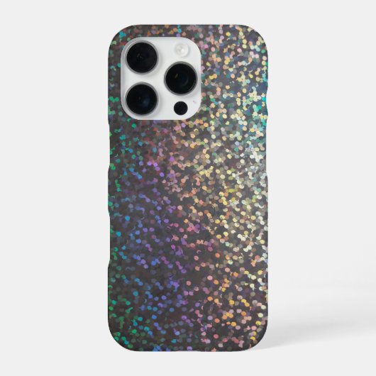Coque iPhone 16 Pro Impression pailletée bokeh scintillement (Verso)