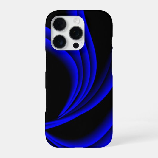 Coque iPhone 16 Pro Impulsion Bleue (Verso)