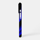Coque iPhone 16 Pro Impulsion Bleue (Côté gauche)