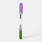 Coque iPhone 16 Pro Indicateur Gradient Genderqueer Pride - Indicateur (Côté droit)