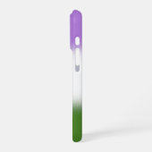 Coque iPhone 16 Pro Indicateur Gradient Genderqueer Pride - Indicateur (Côté gauche)