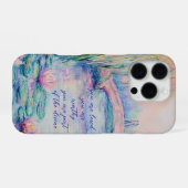 Coque iPhone 16 Pro Inspiré de Monet Vous êtes aimé, digne (Verso Horizontal)