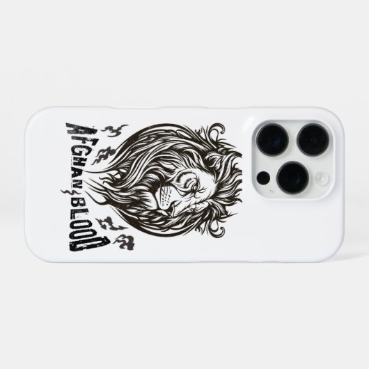 Coque iPhone 16 Pro  iPhone 16 Case Afghan Blood Lion (Verso Horizontal)
