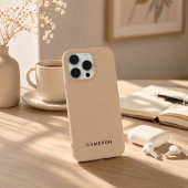 Coque iPhone 16 Pro iPhone 16 Pro beige personnalisé